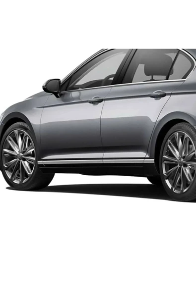 ServetDizaynOto  Volkswagen Passat B8 Uyumlu 2015-2019 Krom Yan Kapı Çıtası 8 Parça Paslanmaz Çelik - Resim 5