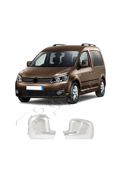 BRSPLAST  Volkswagen Caddy Uyumlu 2004-2014 Krom Ayna Kapağı 2 Parça Paslanmaz Çelik - Resim 2