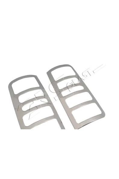 BRSPLAST  Ford Connect Uyumlu 2002-2009 Krom Stop Çerçevesi 2 Parça Paslanmaz Çelik - Resim 4