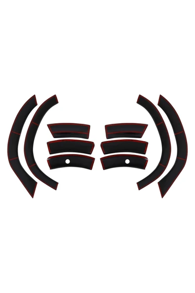 BRSPLAST  Dacia Duster Uyumlu 2018-2024 Abs Düz Çamurluk Set 8 ( 2) Parça - Resim 4