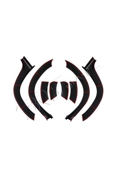 BRSPLAST  Dacia Duster Uyumlu 2010-2017 Abs Düz Çamurluk Dodik 8 Parça - Resim 4