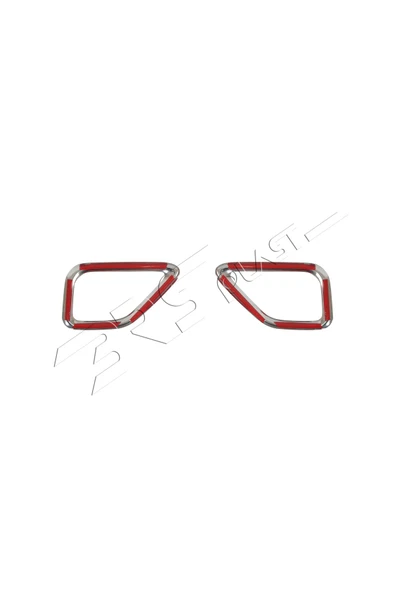 BRSPLAST  Fiat Doblo Facelift Uyumlu 2015-2021 Krom Sis Far Çerçevesi 2 Parça Paslanmaz Çelik - Resim 6