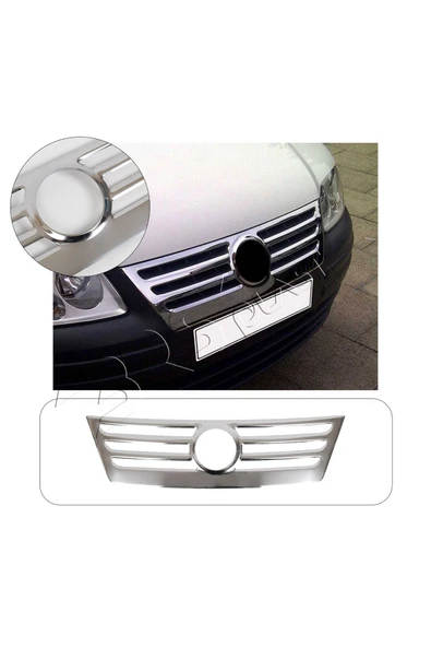BRSPLAST  Volkswagen Caddy Uyumlu 2003-2010 Krom Ön Panjur Paslanmaz Çelik ürün görseli 1