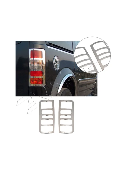 BRSPLAST  Ford Connect Uyumlu 2002-2009 Krom Stop Çerçevesi 2 Parça Paslanmaz Çelik ürün görseli 1