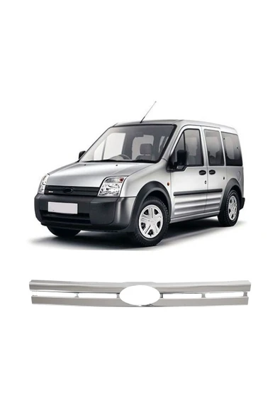 BRSPLAST  Ford Connect Uyumlu 2006-2009 Krom Ön Panjur Paslanmaz Çelik - Resim 2