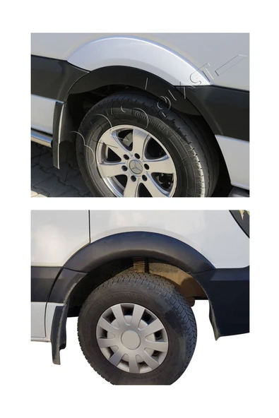 BRSPLAST  Mercedes Sprinter W906 Uyumlu 2006-2017 Düz Çamurluk Dodik 4 Parça - Resim 3