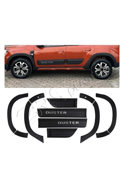 BRSPLAST  Dacia Duster Uyumlu 2018-2024 Enjeksiyon Baskı Düz Dodik Seti 12 Parça Yazılı (Sensörlü) ürün görseli 1