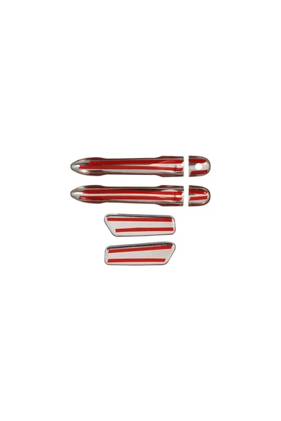 BRSPLAST  Renault Clio 4 Uyumlu 2012-2018 Krom Kapı Kolu 4 Kapı Paslanmaz Çelik - Resim 6