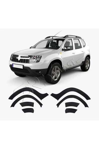 ServetDizaynOto  Dacia Duster Uyumlu 2010-2017 Abs Damalı Çamurluk Dodik 8 Parça - Resim 3