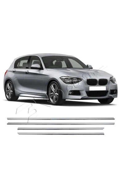BRSPLAST  Bmw F20/f21 Uyumlu 2011-2019 Krom Cam Çıtası 4 Parça Paslanmaz Çelik ürün görseli 1