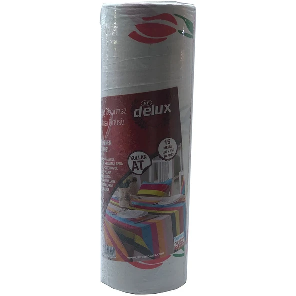 DELUX MASA ÖRTÜSÜ KAĞIT KULLAN AT 10 LU 15MT 100X150 0130 - Resim 2