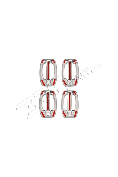 BRSPLAST  Fiat Ducato Uyumlu 2006 Ve Üzeri Krom Kapı Kolu Ve Çerçeve 4 Kapı Paslanmaz Çelik - Resim 5