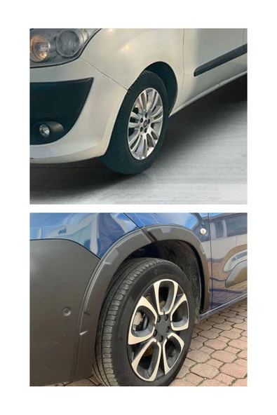 BRSPLAST  Fiat Doblo Uyumlu 2023 Ve Üzeri Abs Çamurluk Dodik 8 Parça - Resim 2