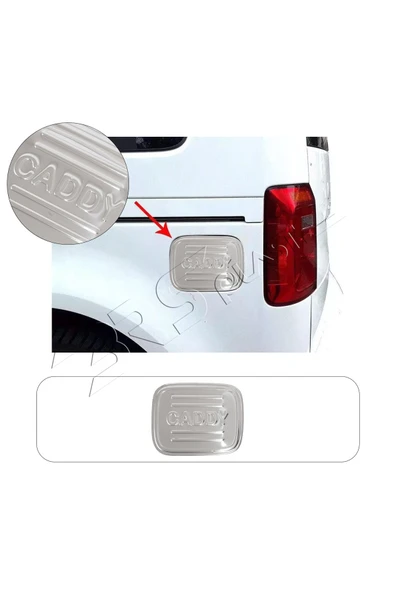 BRSPLAST  Volkswagen Caddy Uyumlu 2015-2019 Krom Depo Kapağı Paslanmaz Çelik ürün görseli 1