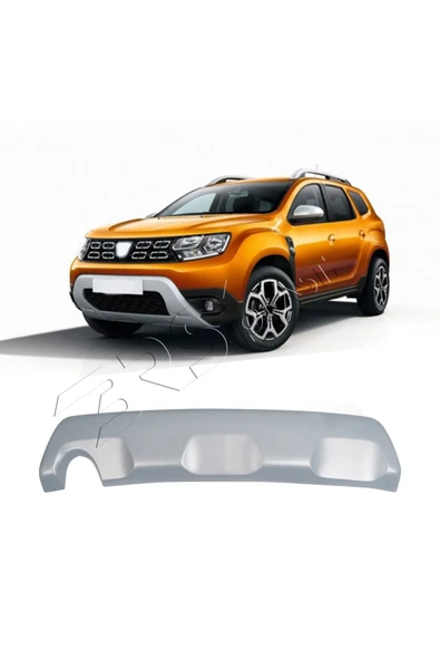 BRSPLAST  Dacia Duster Uyumlu 2018-2024 Abs Arka Difüzör Gri - Resim 2