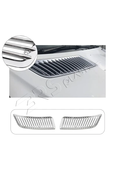 BRSPLAST  Mercedes Sprinter W906 Uyumlu 2006-2018 Kaput Havalandırma 2 Parça Abs Krom Kaplama ürün görseli 1