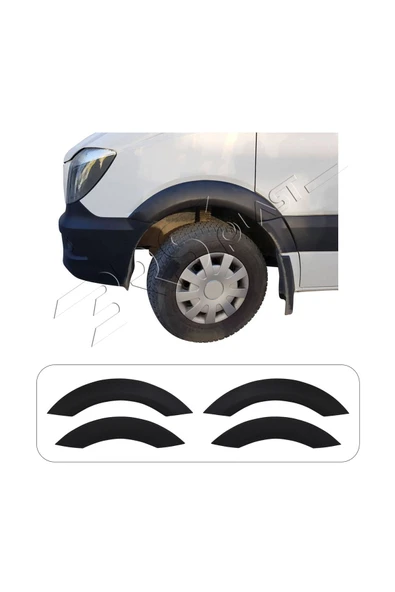 BRSPLAST  Mercedes Sprinter W906 Uyumlu 2006-2017 Düz Çamurluk Dodik 4 Parça ürün görseli 1