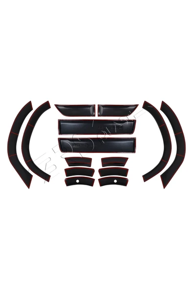 BRSPLAST  Dacia Duster Uyumlu 2018-2024 Abs Düz Dodik Seti 12 Parça - Resim 4