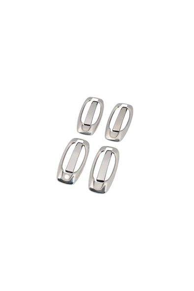 BRSPLAST  Fiat Doblo Uyumlu 2010-2021 Krom Kapı Kolu Ve Çerçeve 4 Kapı Paslanmaz Çelik - Resim 3