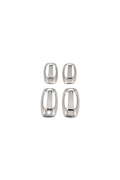 BRSPLAST  Fiat Doblo Uyumlu 2010-2021 Krom Kapı Kolu Ve Çerçeve 4 Kapı Paslanmaz Çelik - Resim 5