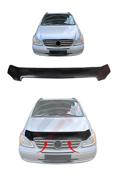 BRSPLAST  Mercedes Viano Uyumlu 2004-2014 Abs Kaput Rüzgarlığı ürün görseli 1