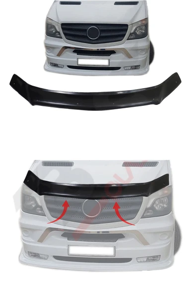 BRSPLAST  Mercedes Sprinter W906 Uyumlu 2014 Ve Üzeri Abs Kaput Rüzgarlığı