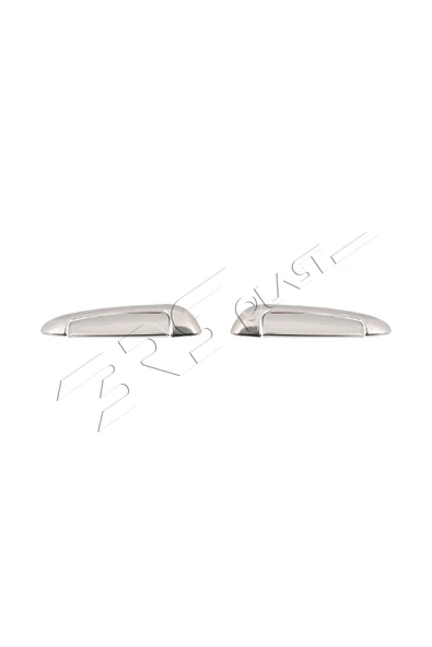 BRSPLAST  Fiat Grande Punto Uyumlu 2005-2018 Krom Kapı Kolu 2 Kapı Paslanmaz Çelik - Resim 2