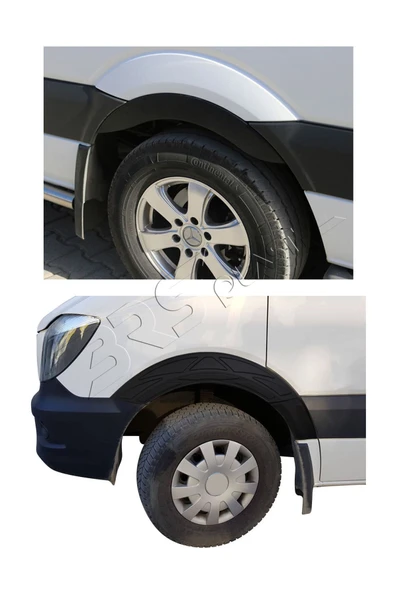 BRSPLAST  Mercedes Sprinter W906 Uyumlu 2006-2017 Damalı Çamurluk Dodik 4 Parça - Resim 3