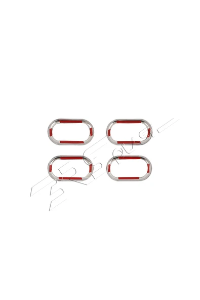 BRSPLAST  Dacia Logan Mcv Uyumlu 2006-2013 Krom Iç Kapı Kolu Çerçeve 4 Kapı Paslanmaz Çelik - Resim 5