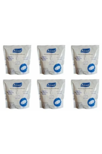 Ficomed Hijyenik Saç Yıkama Bonesi 6 Adet