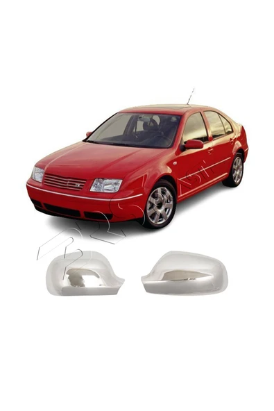 BRSPLAST  Volkswagen Bora Uyumlu 1998-2005 Krom Ayna Kapağı 2 Parça Paslanmaz Çelik - Resim 2