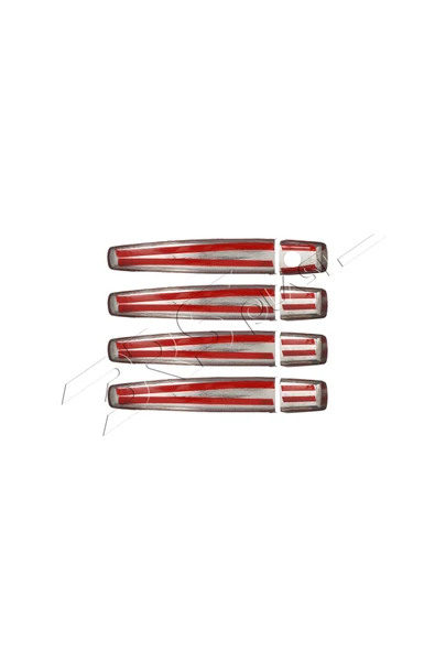 ServetDizaynOto  Opel Vectra C Uyumlu 2002-2008 Krom Kapı Kolu 4 Kapı Paslanmaz Çelik - Resim 6