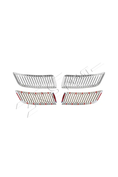 BRSPLAST  Mercedes Sprinter W906 Uyumlu 2006-2018 Kaput Havalandırma 2 Parça Abs Krom Kaplama - Resim 7