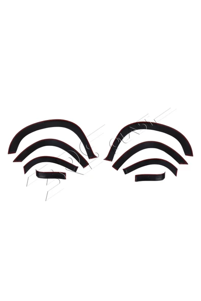 BRSPLAST  Fiat Doblo Uyumlu 2023 Ve Üzeri Abs Çamurluk Dodik 8 Parça - Resim 7