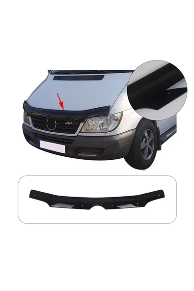 BRSPLAST  Mercedes Sprinter W901 Uyumlu 2000-2006 Abs Kaput Rüzgarlığı ürün görseli 1
