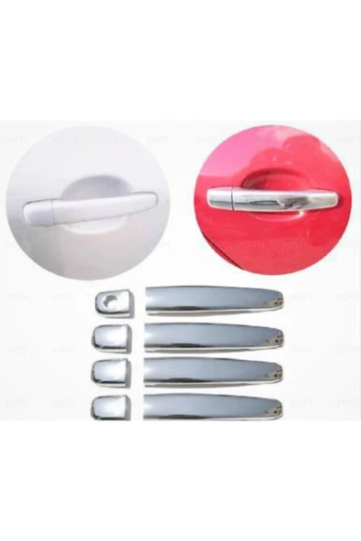 BRSPLAST  Citroen C3 Uyumlu 2002-2009 Krom Kapı Kolu 4 Kapı Paslanmaz Çelik ürün görseli 1