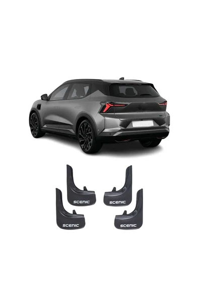 BRSPLAST  Renault Scenic Uyumlu Enjeksiyon Model Paçalık 4 Parça - Resim 2