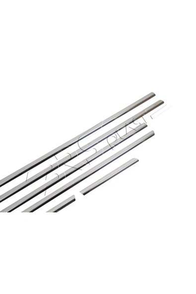 BRSPLAST  Bmw X5 Uyumlu 1999-2006 Krom Cam Çıtası 6 Parça Paslanmaz Çelik - Resim 4