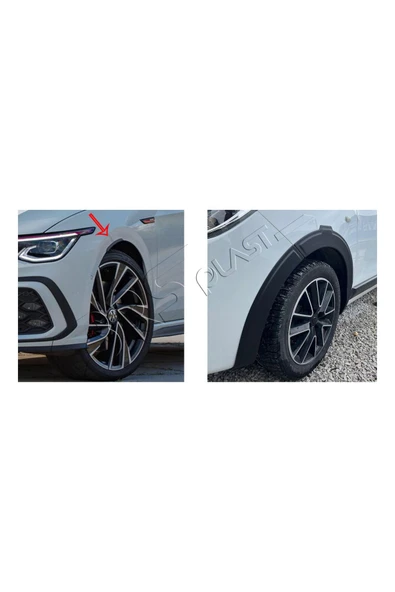 BRSPLAST  Dacia Lodgy Uyumlu 2013 Ve Üzeri Abs Çamurluk Dodik 8 Parça - Resim 6