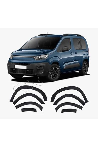 BRSPLAST  Fiat Doblo Uyumlu 2023 Ve Üzeri Abs Çamurluk Dodik 8 Parça ürün görseli 1