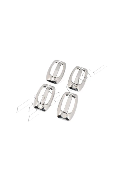 BRSPLAST  Fiat Ducato Uyumlu 2006 Ve Üzeri Krom Kapı Kolu Ve Çerçeve 4 Kapı Paslanmaz Çelik - Resim 4