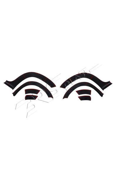 ServetDizaynOto  Dacia Duster Uyumlu 2010-2017 Abs Damalı Çamurluk Dodik 8 Parça - Resim 5