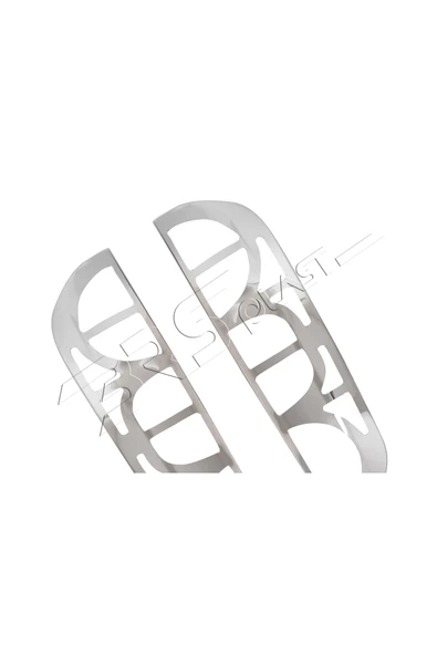 BRSPLAST  Fiat Doblo Facelift Uyumlu 2006-2010 Stop Çerçevesi 2 Parça Abs Krom Kaplama - Resim 4