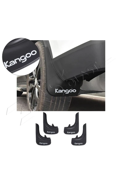 BRSPLAST  Renault Kangoo Uyumlu Enjeksiyon Model Paçalık 4 Parça ürün görseli 1