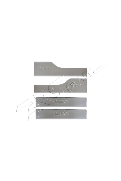 BRSPLAST  Fiat Doblo Uyumlu 2010-2021 Krom Kapı Eşiği 4 Parça Paslanmaz Çelik - Resim 4