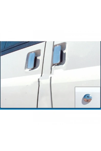 ServetDizaynOto  Ford Transit Uyumlu 2003 Ve Üzeri Krom Kapı Kolu 4 Kapı Paslanmaz Çelik - Resim 2