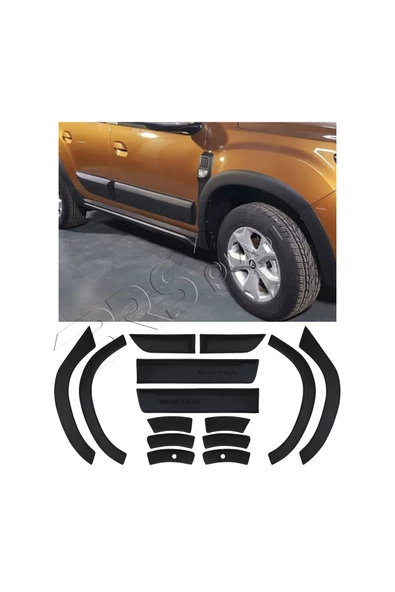 BRSPLAST  Dacia Duster Uyumlu 2018-2024 Abs Düz Dodik Seti 12 Parça ürün görseli 1