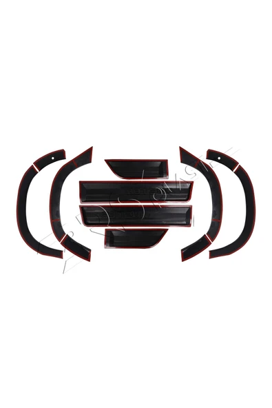 BRSPLAST  Dacia Duster Uyumlu 2018-2024 Enjeksiyon Baskı Düz Dodik Seti 12 Parça Yazılı (Sensörlü) - Resim 6