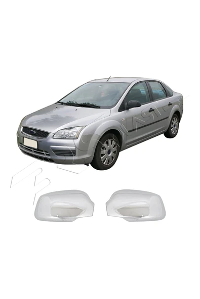 BRSPLAST  Ford Focus 2 Uyumlu 2005-2012 Krom Ayna Kapağı 2 Parça Paslanmaz Çelik - Resim 2