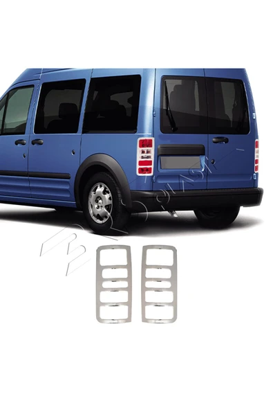 BRSPLAST  Ford Connect Uyumlu 2002-2009 Krom Stop Çerçevesi 2 Parça Paslanmaz Çelik - Resim 2